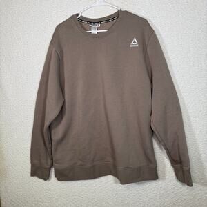 Reebok womens stone color long sleeve sweater size 2xl style #rem243fc11